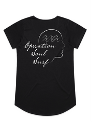 Operation Soul Surf black TEE (feminine fit)