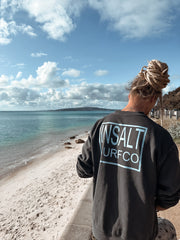 Block print - Sky Blue - FADED BLACK CREW