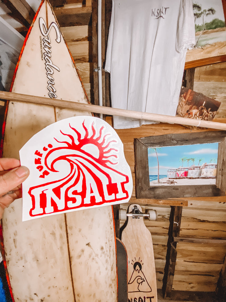 SURF UNDER SUN  - vinyl sticker