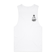 INSALT SURF CO LOGO - WHITE MUSCLE (front only)
